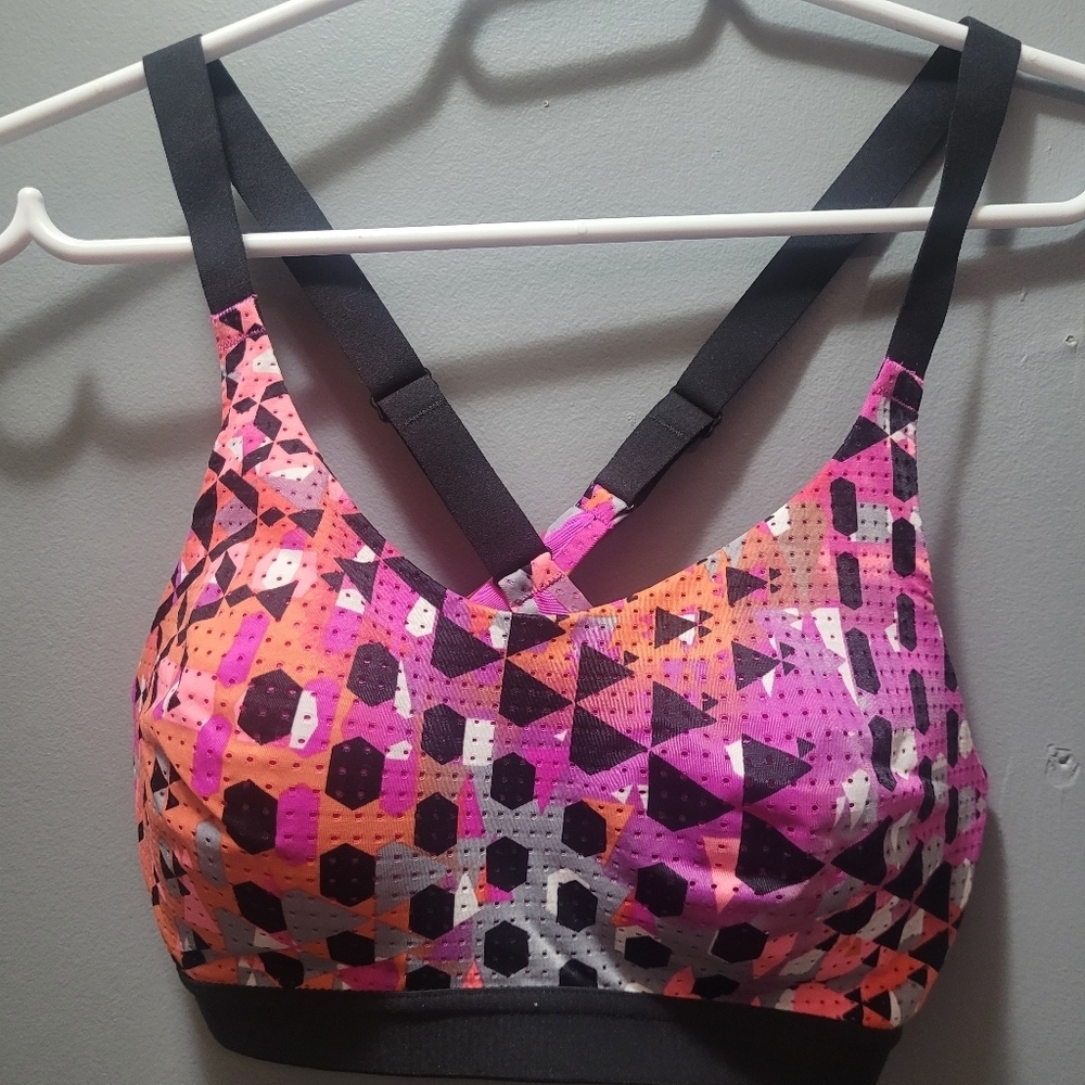 Victoria's Secret Abstract Colorful Sports Bra Size 32C